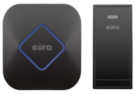 DZWONEK BEZPRZEWODOWY ”EURA” WDP-83H2 ”JAZZ” bezbateryjny CZARNY
