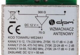 WZMACNIACZ ANTENOWY EKRANOWANY 24dB