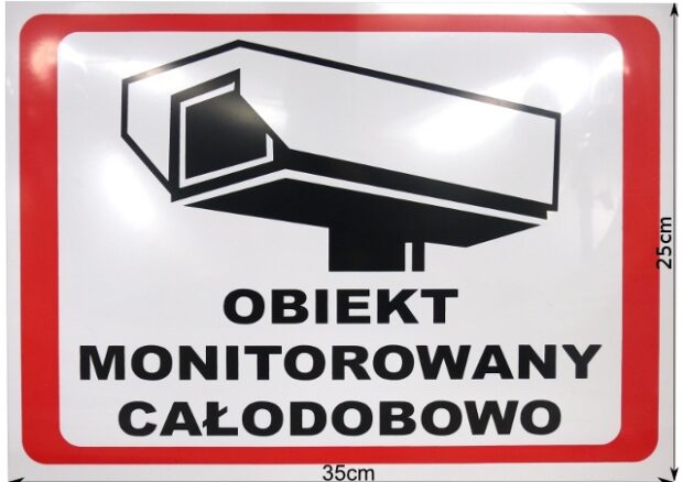 TABLICA OBIEKT MONITOROWANY 6586