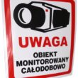 NAKLEJKA OBIEKT MONITOROWANY 10×10 8332