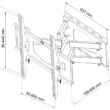 UCHWYT DO TV LCD/LED AR-65 ART 32-80″ 60KG reg. pion/poziom 60cm