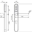 Klamka elektroniczna WFE L701 z klawiaturą 92mm INOX