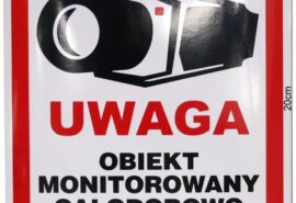 NAKLEJKA OBIEKT MONITOROWANY 20×20 6039