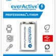 Akumulatorek 6F22 Li-Ion everActive 9V 550mAh z gniazdem USB-C