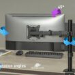 Uchwyt biurkowy przegubowy na 1 monitor Spacetronik SPA-112