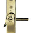 KLAMKA EURA ELH-20B9/BRASS Z CZYT. KART RFID MOSIĄDZ