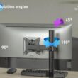 Uchwyt biurkowy przegubowy na 1 monitor Spacetronik SPA-111