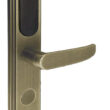 KLAMKA EURA ELH-20B9/BRASS Z CZYT. KART RFID MOSIĄDZ