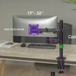 Uchwyt biurkowy przegubowy na 1 monitor Spacetronik SPA-112