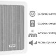 GŁOŚNIK SUFITOWY PROSTOKĄTNY HQM-46SP 10W 100V BIAŁY
