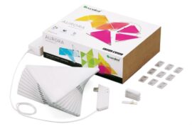 INTELIGENTNE PANELE LED Aurora Nanoleaf Light Panels Smarter Kit WI-FI (Zestaw 9 paneli)
