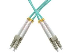 PATCHCORD ŚWIATŁOWODOWY MM 1M DUPLEX 50/125um OM3, LC/UPC-LC/UPC